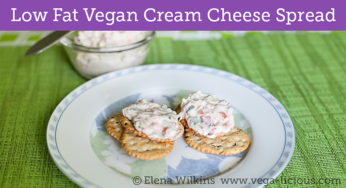 Low Fat, Vegan Garden Veggie Cream Cheese Spread Recipe