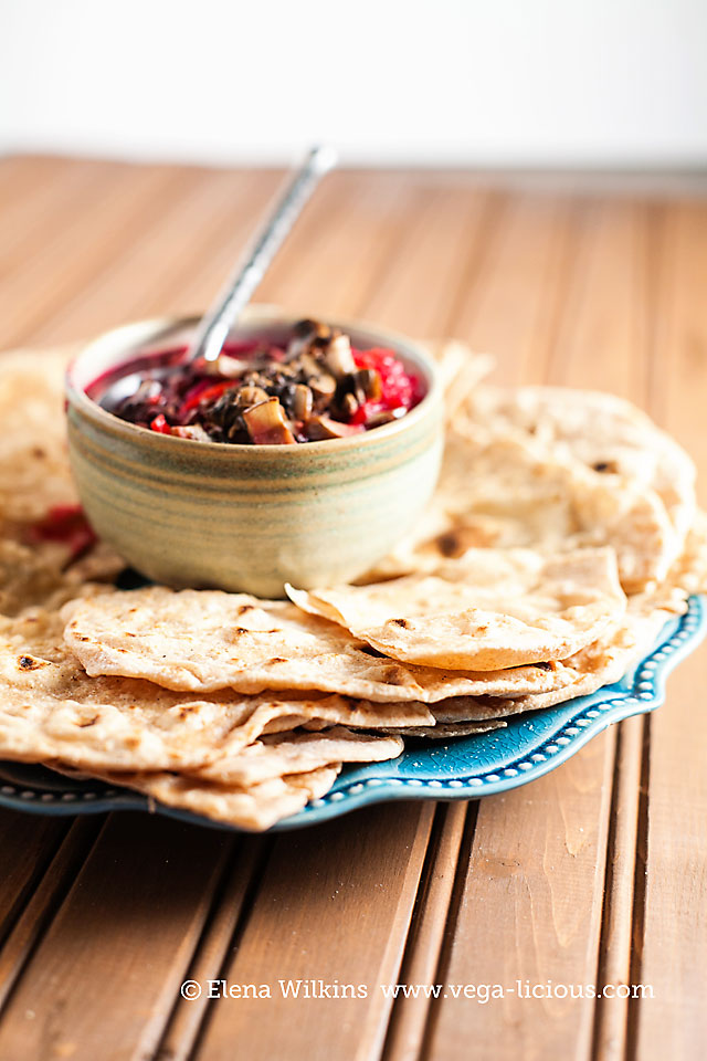 Homemade Whole Wheat Tortilla is a healthy, unleavened option that takes only minutes to make. Enjoy with soups, dipping or for waist slimming veggie wraps.