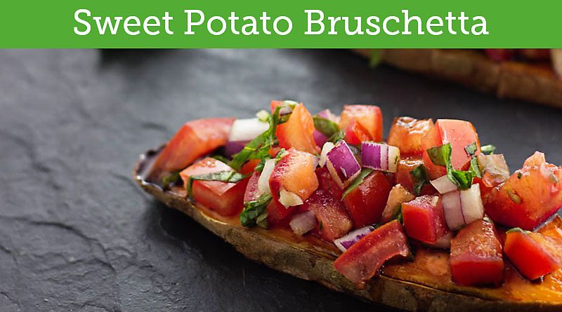 Sweet Potato Toast Vegan Bruschetta